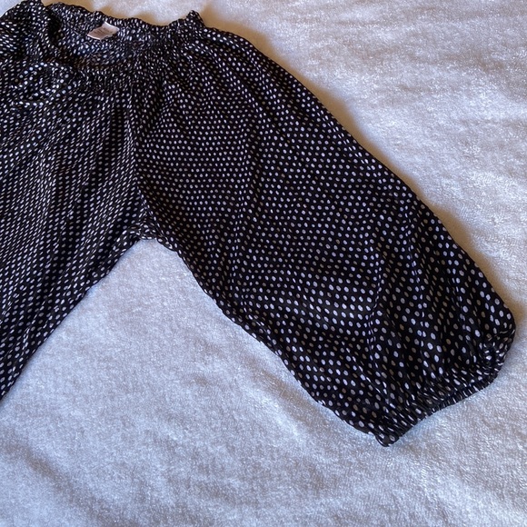 Black and White Blouse 3/4 Sleeves Size XL (16-18) - Picture 5 of 12